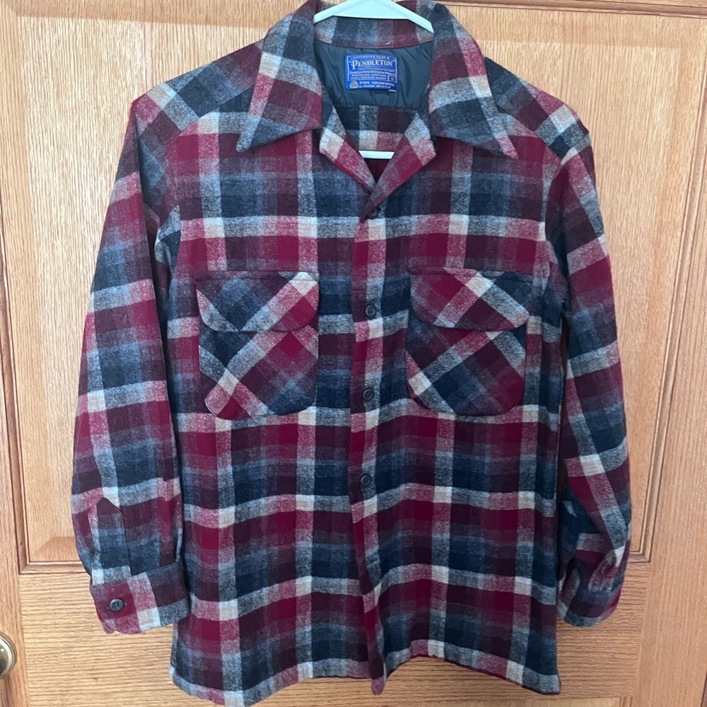 Vintage Pendleton Plaid Virgin Wool  Shirt